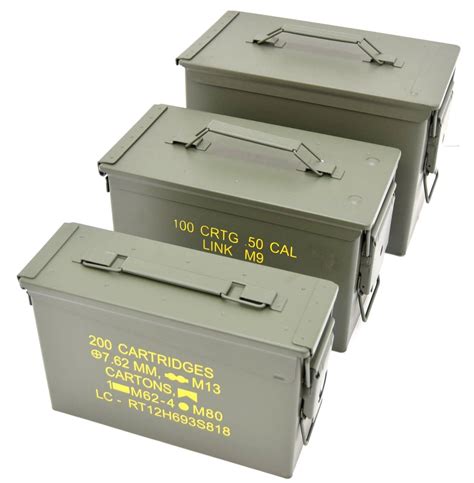 metal military ammunition box|us military surplus ammo cans.